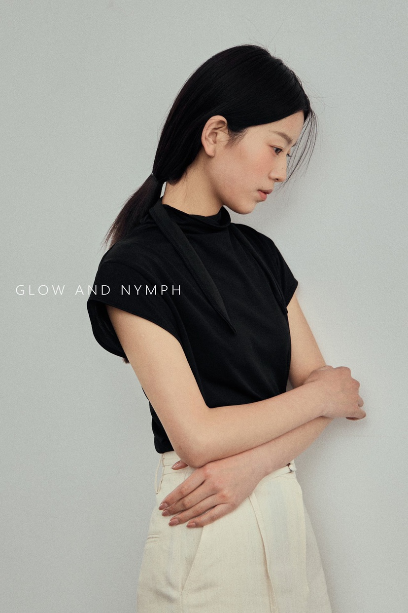 GLOW AND NYMPH韓國東大門直郵女裝新款人氣職業休閑T恤GLOW AND NYMPHT恤
