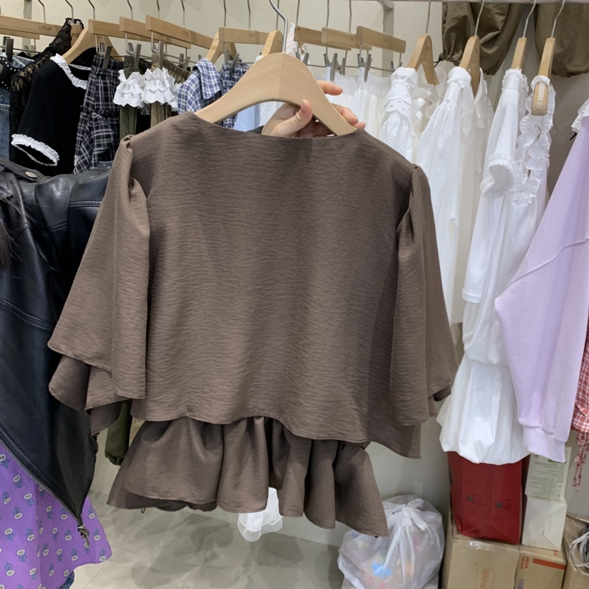 J PEAK/BY FLOW韓國直郵女裝新款熱賣人氣時尚襯衫蕾絲衫J PEAK襯衫/蕾絲衫