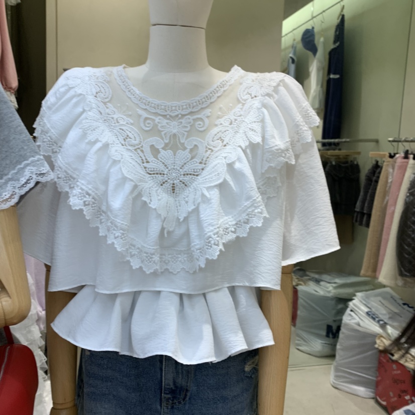 J PEAK/BY FLOW韓國直郵女裝新款熱賣人氣時尚襯衫蕾絲衫J PEAK襯衫/蕾絲衫圖色2