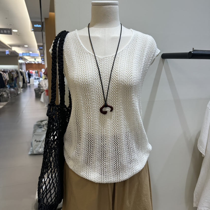 WINSOME韓國代購女士新款時尚26春夏真品職業熱賣推薦針織衫WINSOME針織衫圖色1白色