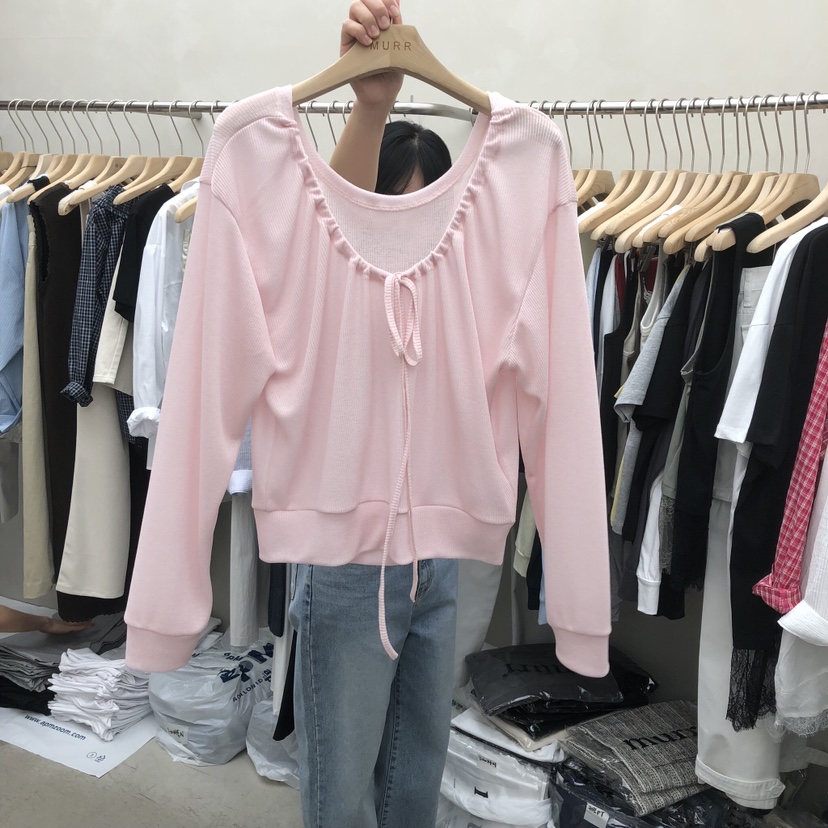 MURR東大門實拍女士新品真品職業推薦熱賣時尚休閑長袖T恤MURR長袖T恤