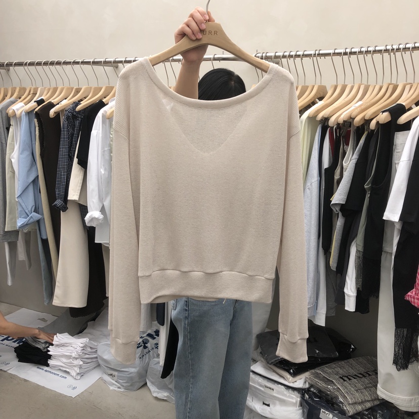 MURR東大門實拍女士新品真品職業推薦熱賣時尚休閑長袖T恤MURR長袖T恤圖色2