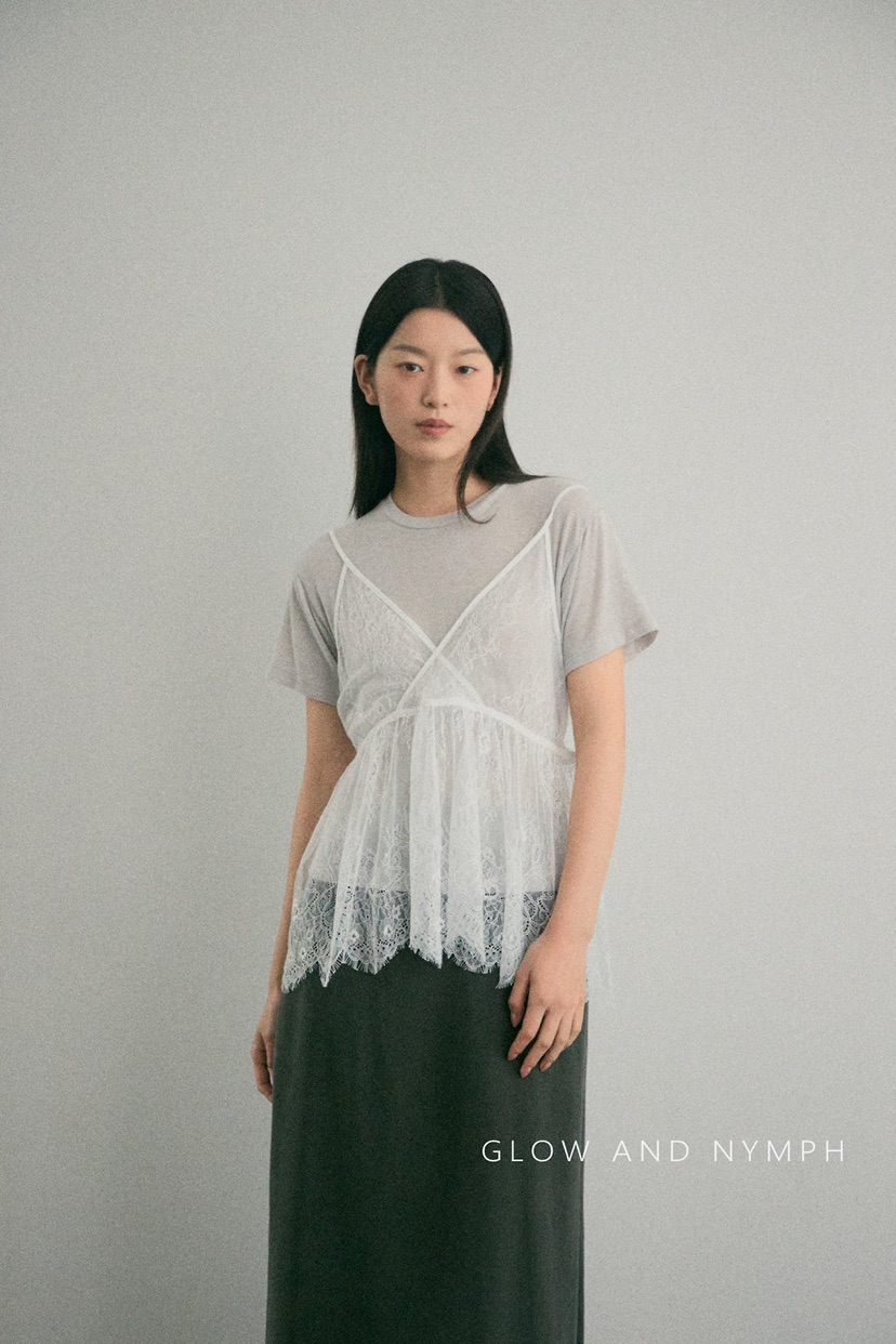 GLOW AND NYMPH韓國直郵實拍女裝新款時尚26春夏吊帶背心GLOW AND NYMPH吊帶/背心