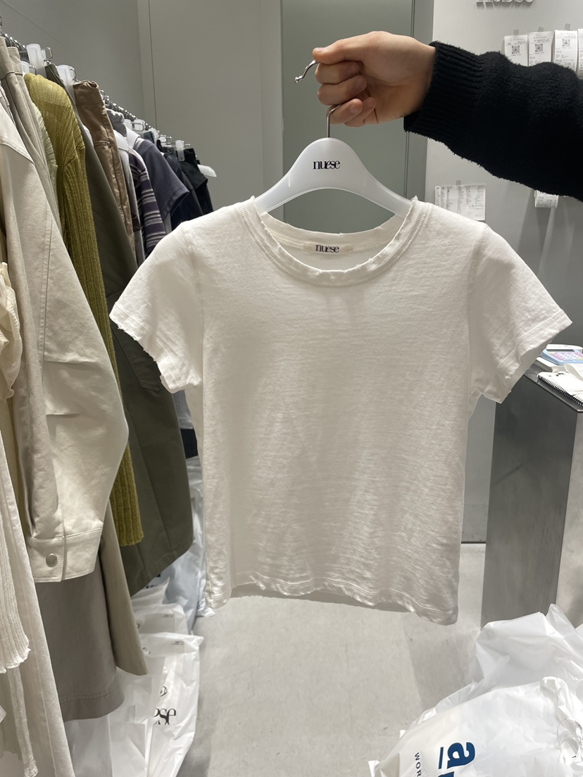 NUESE韓國代購女裝新款職業推薦時尚人氣真品休閑26春夏T恤NUESET恤圖色1
