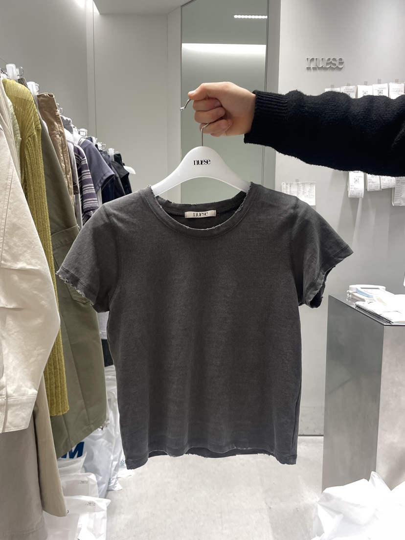 NUESE韓國代購女裝新款職業推薦時尚人氣真品休閑26春夏T恤NUESET恤圖色2