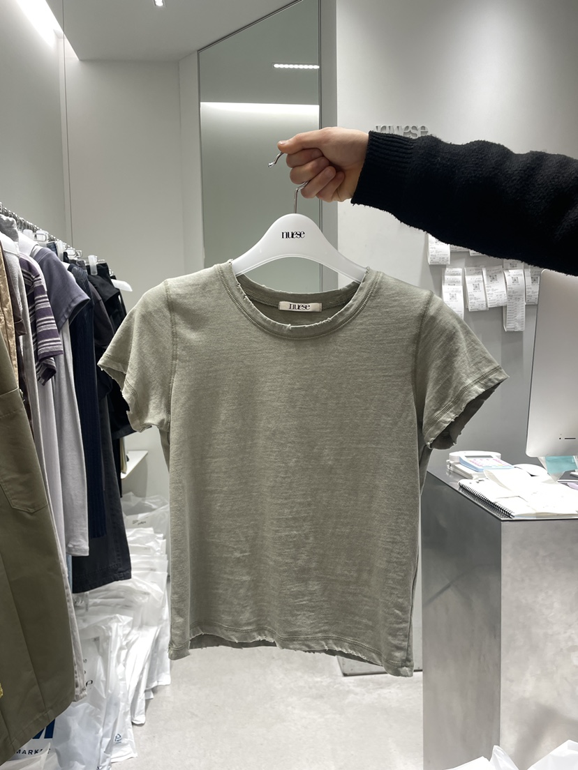 NUESE韓國代購女裝新款職業推薦時尚人氣真品休閑26春夏T恤NUESET恤圖色3