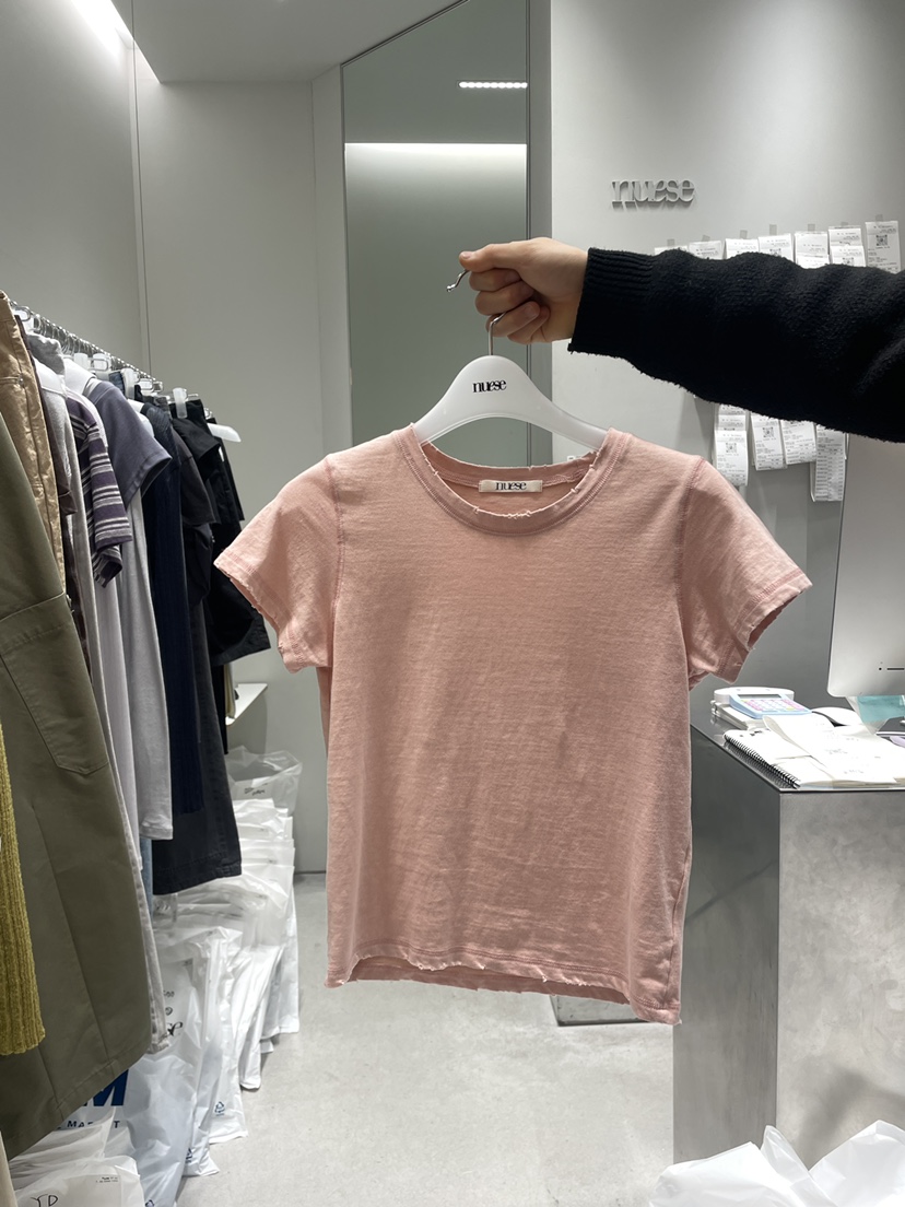 NUESE韓國代購女裝新款職業推薦時尚人氣真品休閑26春夏T恤NUESET恤圖色4
