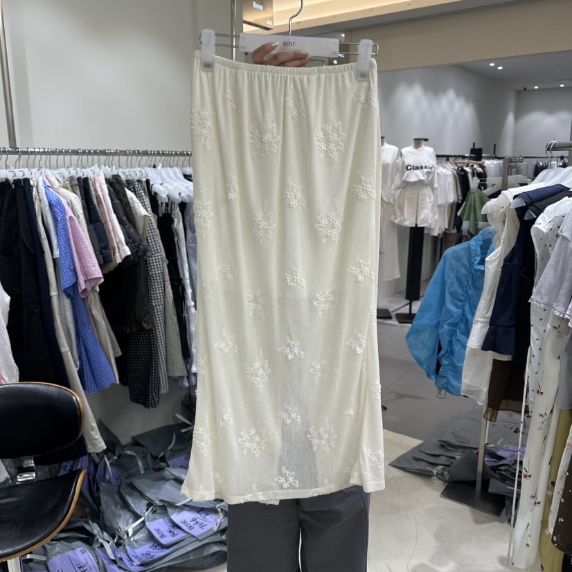 BENE韓國直郵女士新品26春夏休閑推薦職業人氣26夏季長裙BENE長裙圖色1