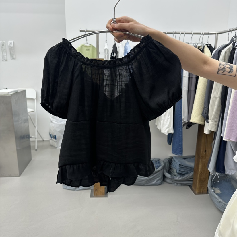 ENHANCE韓國直郵女裝新款人氣休閑職業熱賣26春夏襯衫蕾絲衫ENHANCE/HOPESMORE襯衫/蕾絲衫