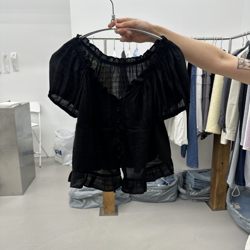 ENHANCE韓國直郵女裝新款人氣休閑職業熱賣26春夏襯衫蕾絲衫ENHANCE/HOPESMORE襯衫/蕾絲衫圖色2