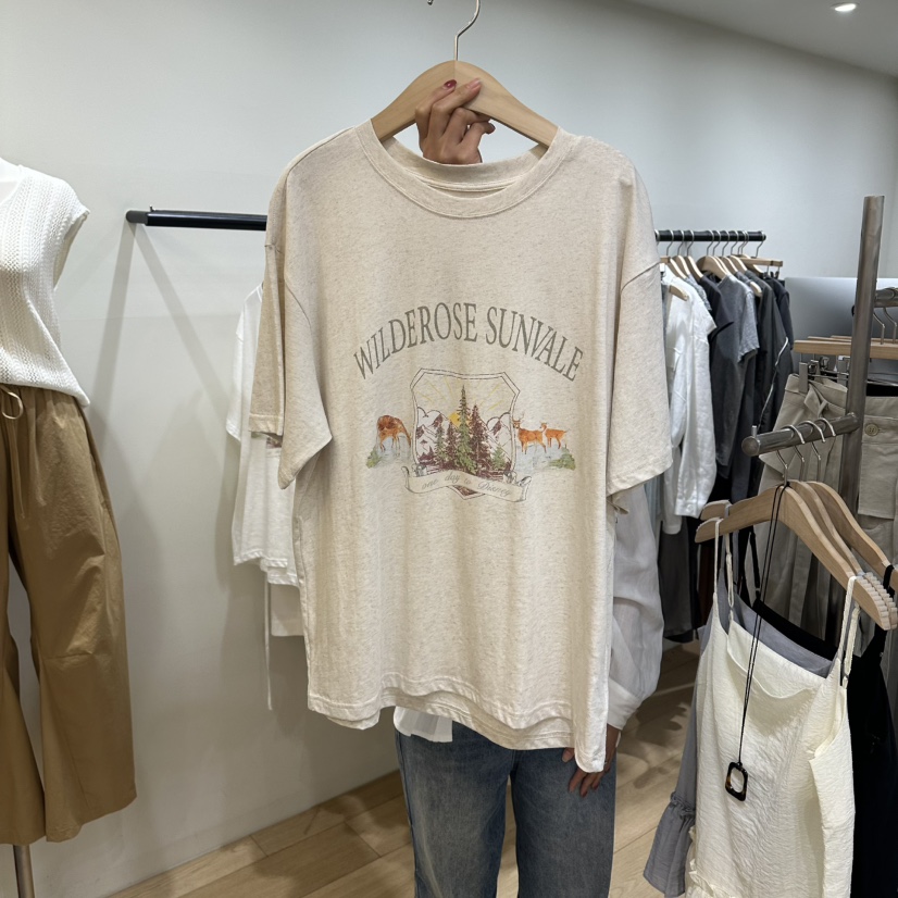 WINSOME韓國直郵女士新品職業時尚26春夏真品人氣熱賣T恤WINSOMET恤圖色2