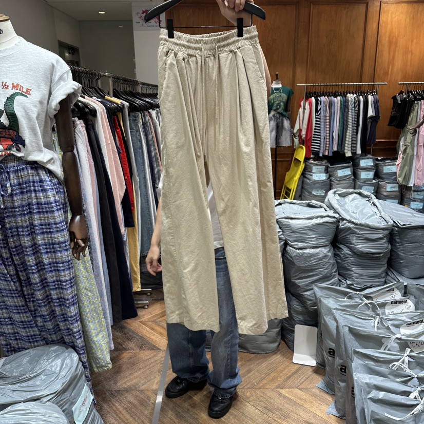 GARMENT-P韓國東大門直郵女士新品時尚職業休閑休閑褲棉布GARMENT休閑褲圖色2