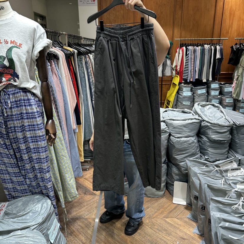 GARMENT-P韓國東大門直郵女士新品時尚職業休閑休閑褲棉布GARMENT休閑褲圖色5墨色