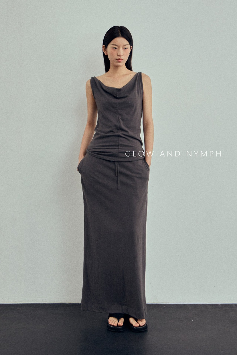 GLOW AND NYMPH東大門實拍韓國女士新款人氣26夏季長裙GLOW AND NYMPH長裙