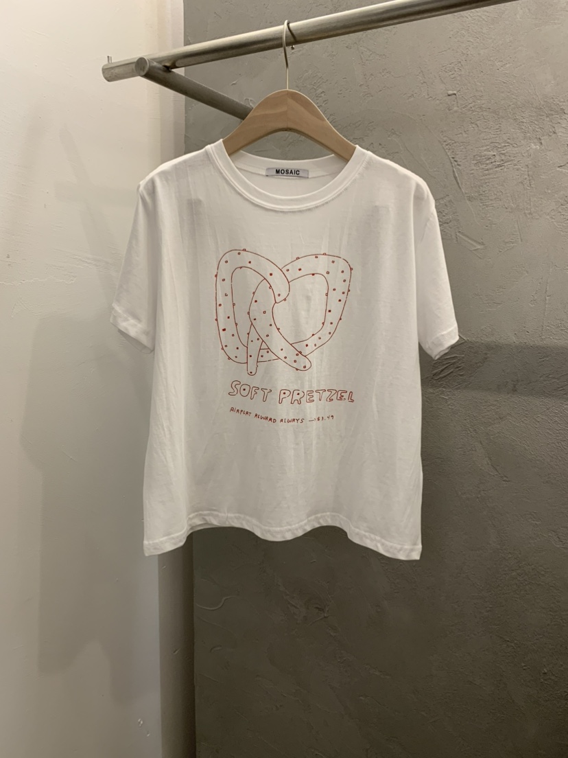 MOSAIC韓國代購女裝新款26春夏人氣休閑推薦26夏季職業T恤MOSAICT恤圖色1