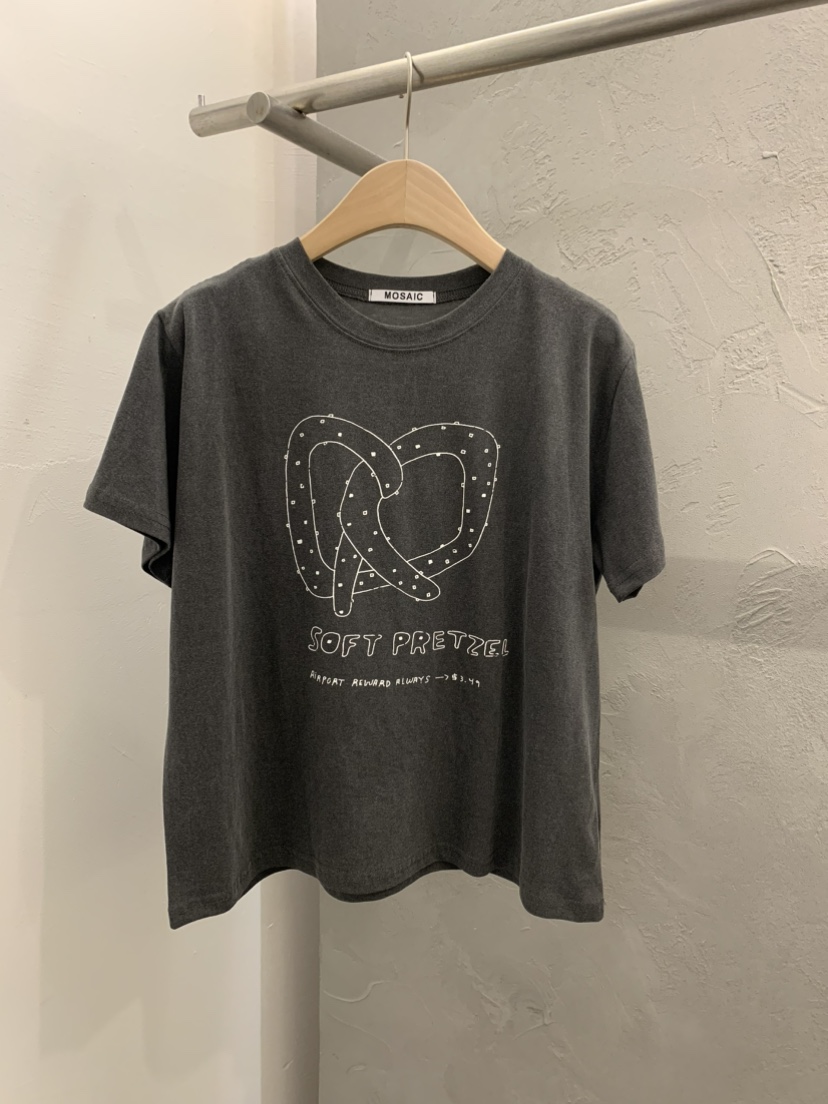 MOSAIC韓國代購女裝新款26春夏人氣休閑推薦26夏季職業T恤MOSAICT恤圖色2