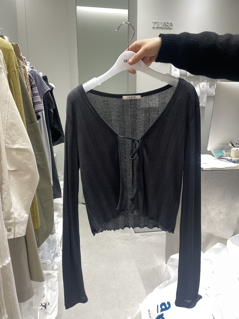 NUESE韓國代購女裝新品熱賣推薦職業真品人氣26春夏長袖T恤NUESE長袖T恤圖色1