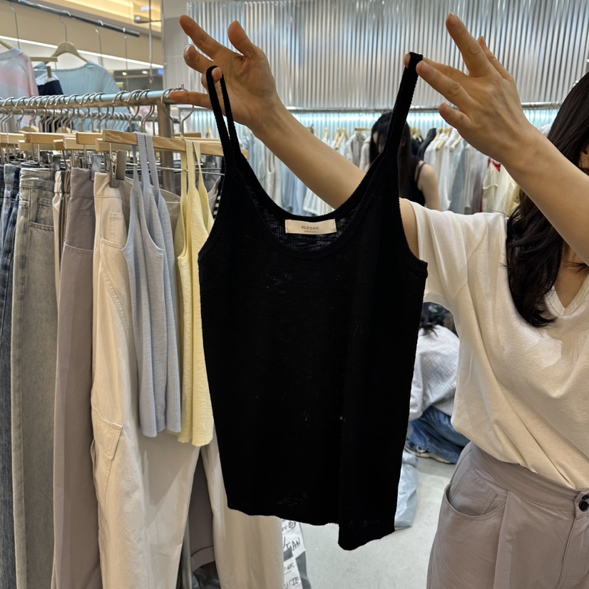 ALEGRE韓國東大門代購女裝新款26春夏時尚休閑職業吊帶背心ALEGRE吊帶/背心圖色4