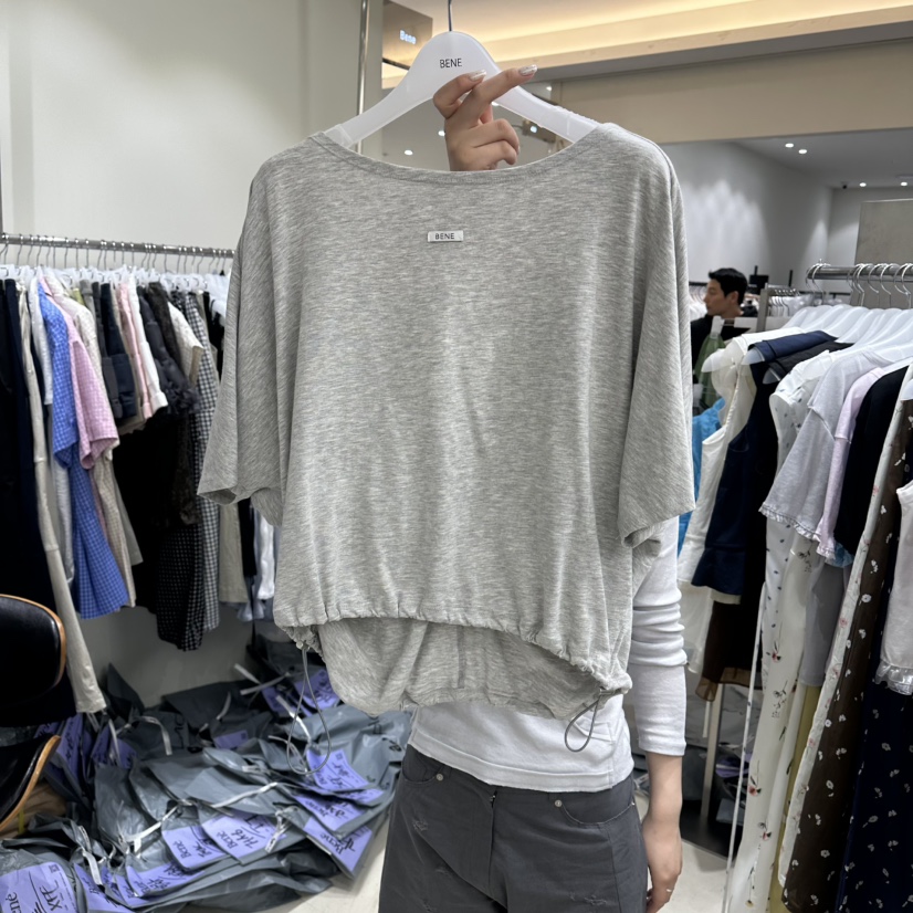 BENE韓國直郵實拍女士新款時尚休閑人氣26春夏26夏季推薦T恤BENET恤圖色2