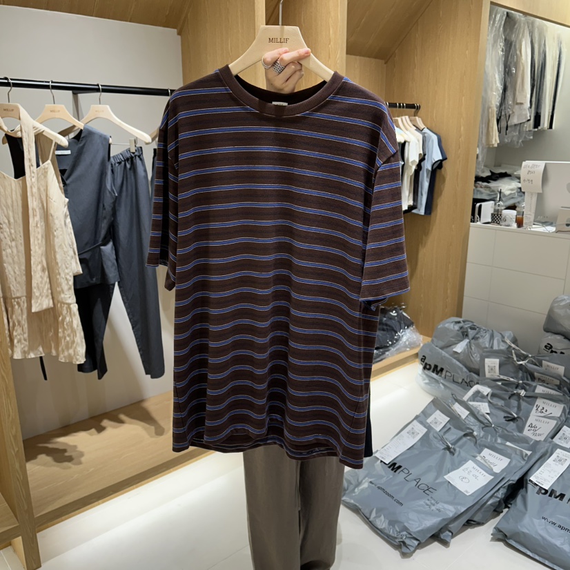 MILLIF韓國代購女士新款推薦時尚真品休閑職業人氣26春夏T恤MILLIFT恤圖色3