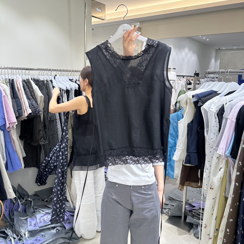 BENE韓國直郵女士新款人氣休閑26春夏時尚職業推薦吊帶背心BENE吊帶/背心圖色2