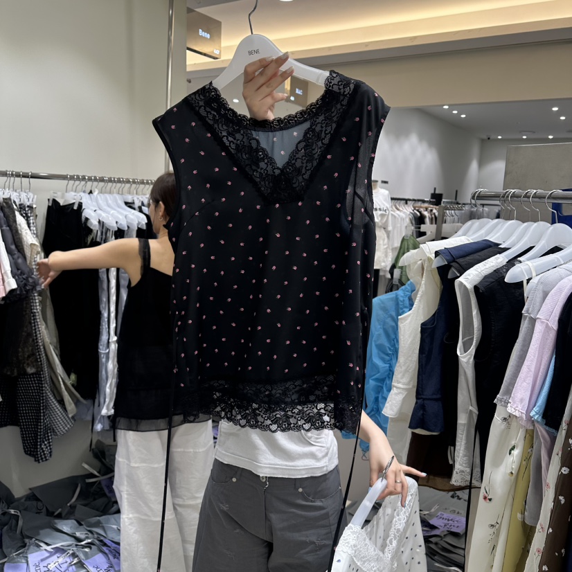 BENE韓國直郵女士新款人氣休閑26春夏時尚職業推薦吊帶背心BENE吊帶/背心圖色4