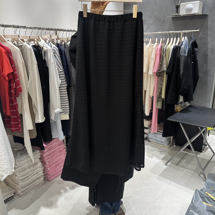 OPEN韓國直郵女士新品休閑推薦人氣26夏季時尚職業長裙蕾絲OPEN長裙