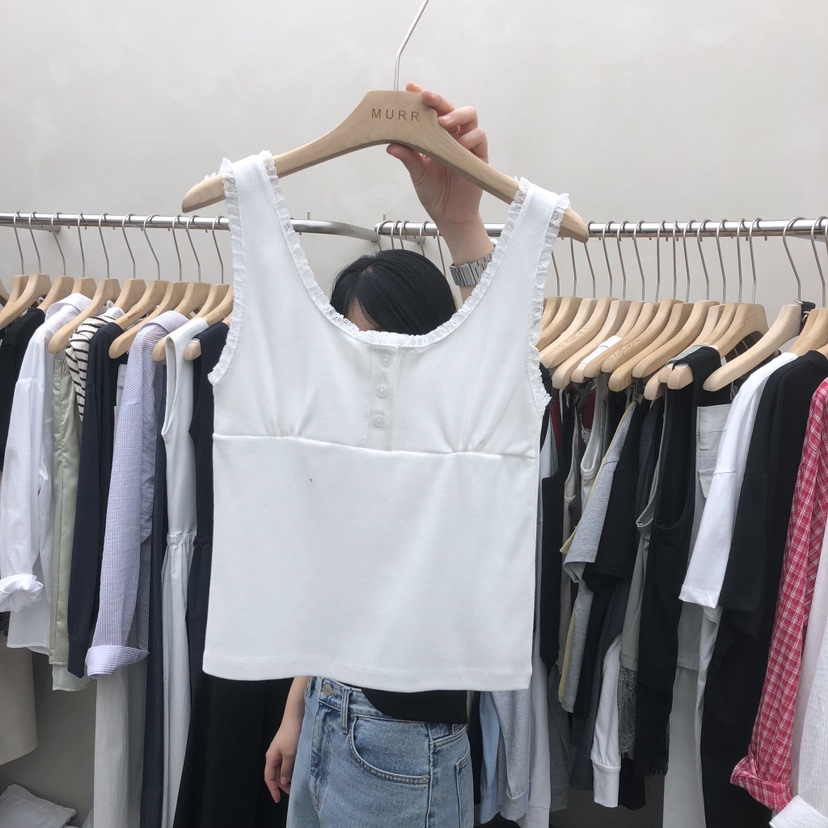 MURR韓國直郵女士新品休閑時尚熱賣推薦職業人氣吊帶背心MURR吊帶/背心圖色1