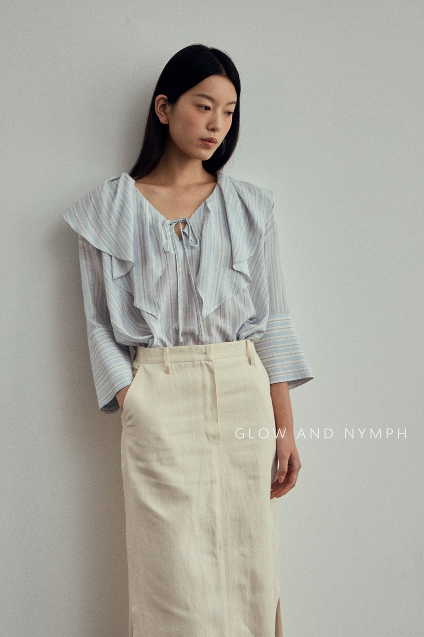 GLOW AND NYMPH東大門實拍韓國女裝新款人氣襯衫蕾絲衫GLOW AND NYMPH襯衫/蕾絲衫圖色1