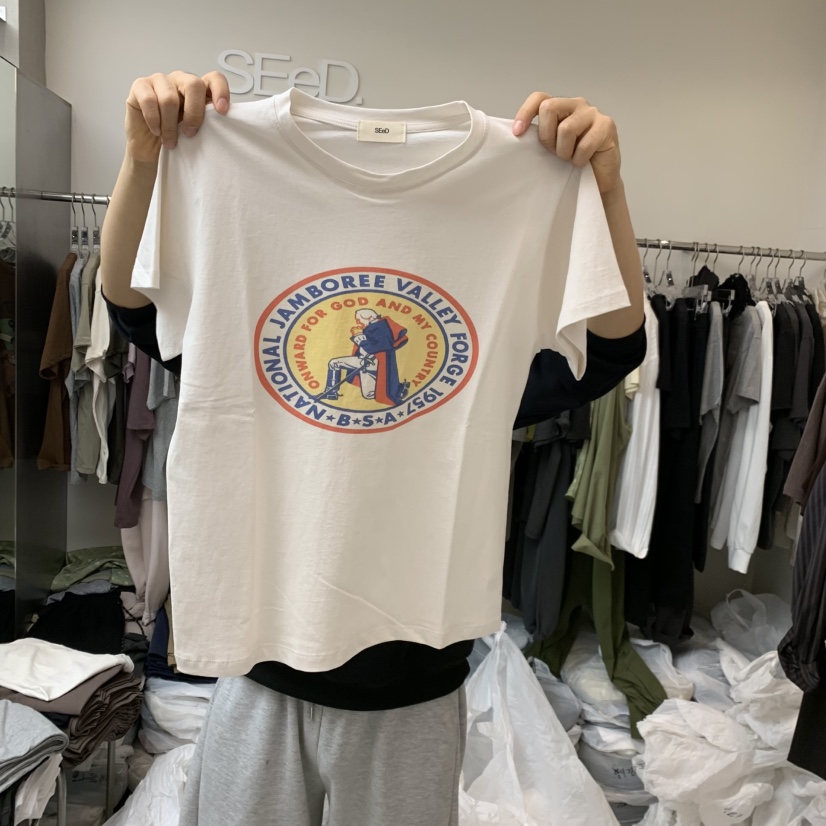 LEESEED-A韓國代購女士新款休閑真品時尚熱賣26春夏職業T恤SEeD/LEESEEDT恤圖色1
