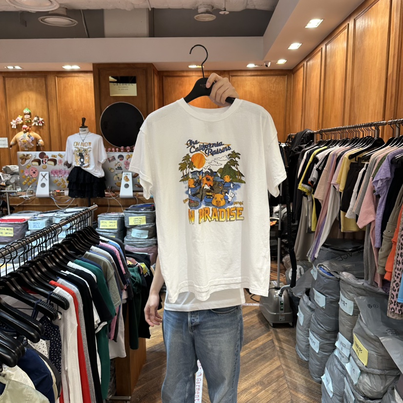 GARMENT-P韓國直郵女裝新款休閑時尚26春夏職業熱賣26夏季T恤GARMENTT恤圖色1