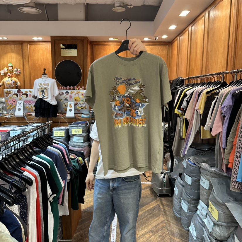 GARMENT-P韓國直郵女裝新款休閑時尚26春夏職業熱賣26夏季T恤GARMENTT恤圖色2