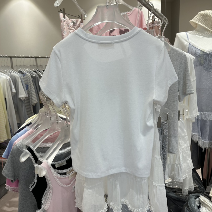 MIMME/LOOKK韓國代購女士新款26夏季休閑推薦26春夏職業T恤MIMME/LOOKKT恤