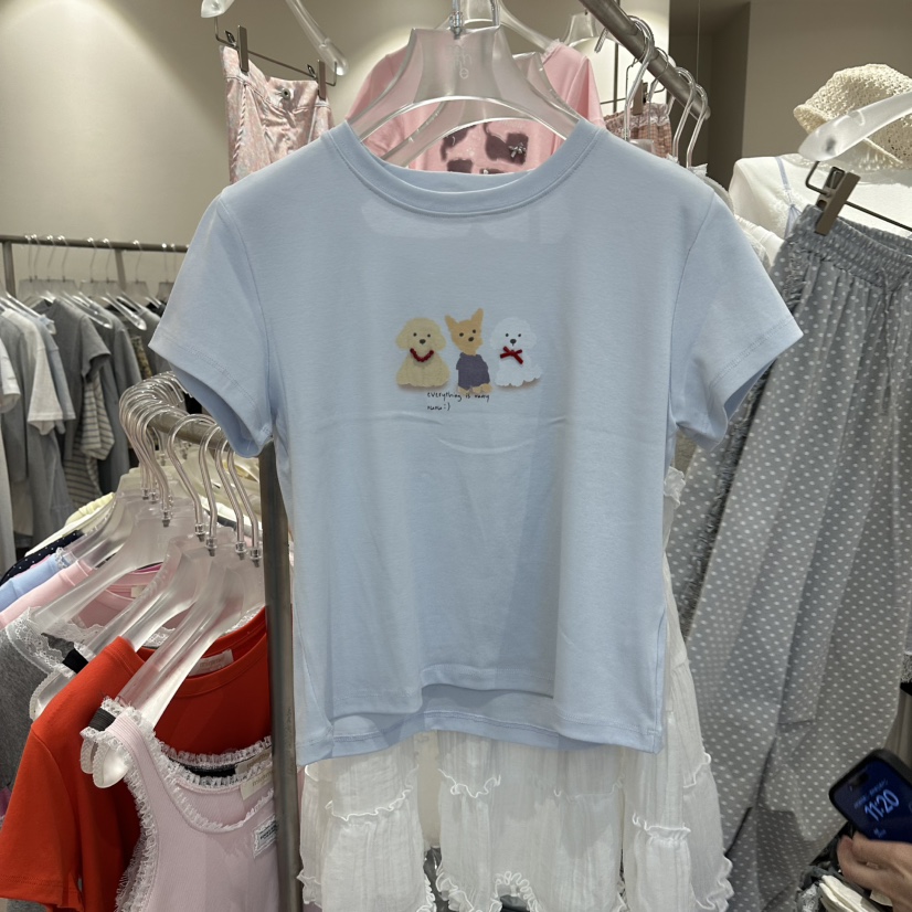 MIMME/LOOKK韓國代購女士新款26夏季休閑推薦26春夏職業T恤MIMME/LOOKKT恤圖色6