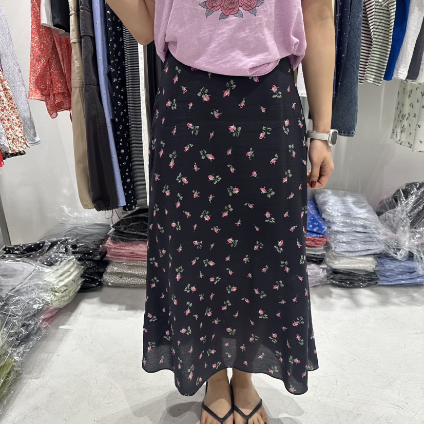 COMBO韓國東大門代購女裝新款26春夏休閑人氣26夏季職業長裙COM_BO長裙圖色3粉花