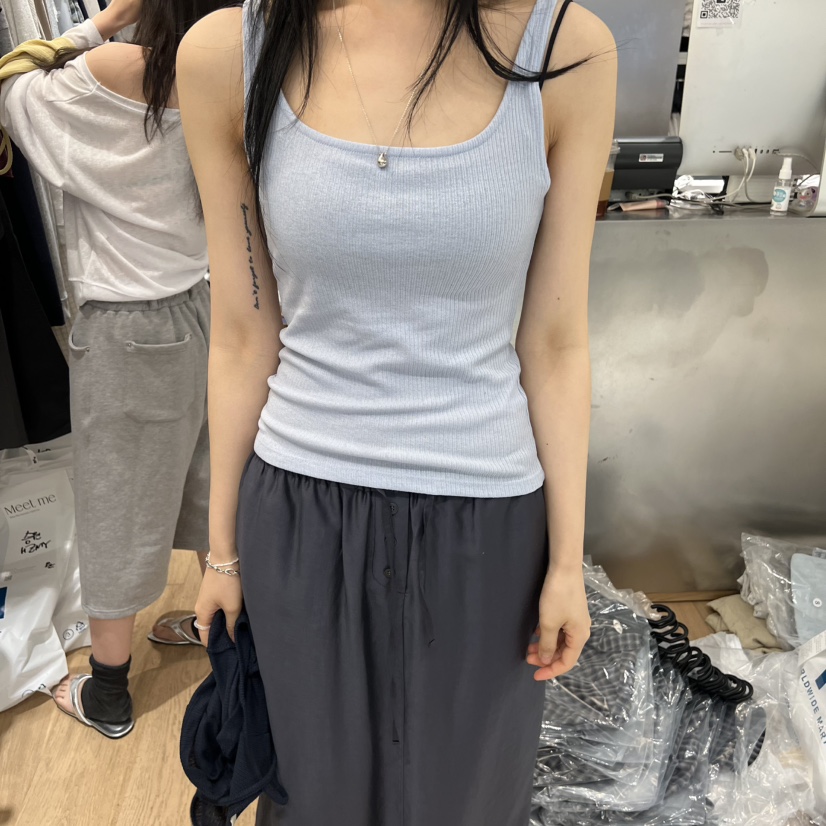 MEET ME韓國代購女士新款休閑人氣時尚職業真品吊帶背心MEET ME吊帶/背心圖色2