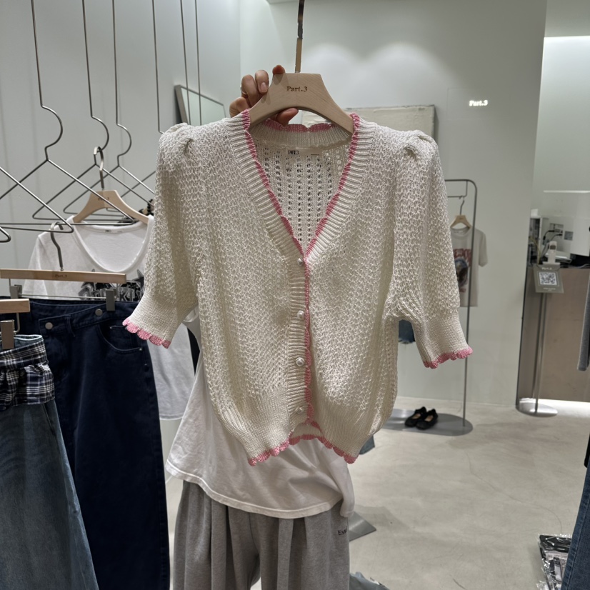 PART3韓國東大門直郵女裝新品26夏季人氣針織衫泡泡袖開衫Part.3針織衫圖色2