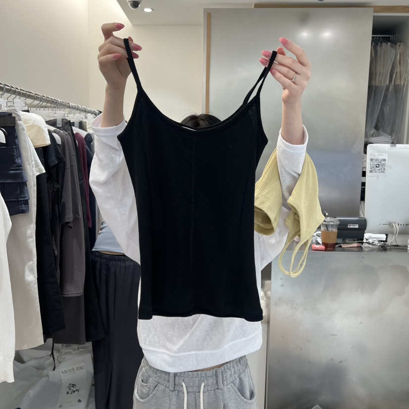 MEET ME韓國直郵女士新品人氣26夏季熱賣吊帶背心不含內搭MEET ME吊帶/背心圖色2