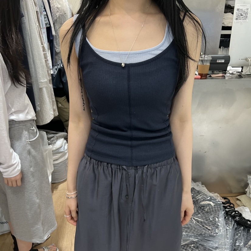 MEET ME韓國直郵女士新品人氣26夏季熱賣吊帶背心不含內搭MEET ME吊帶/背心圖色3