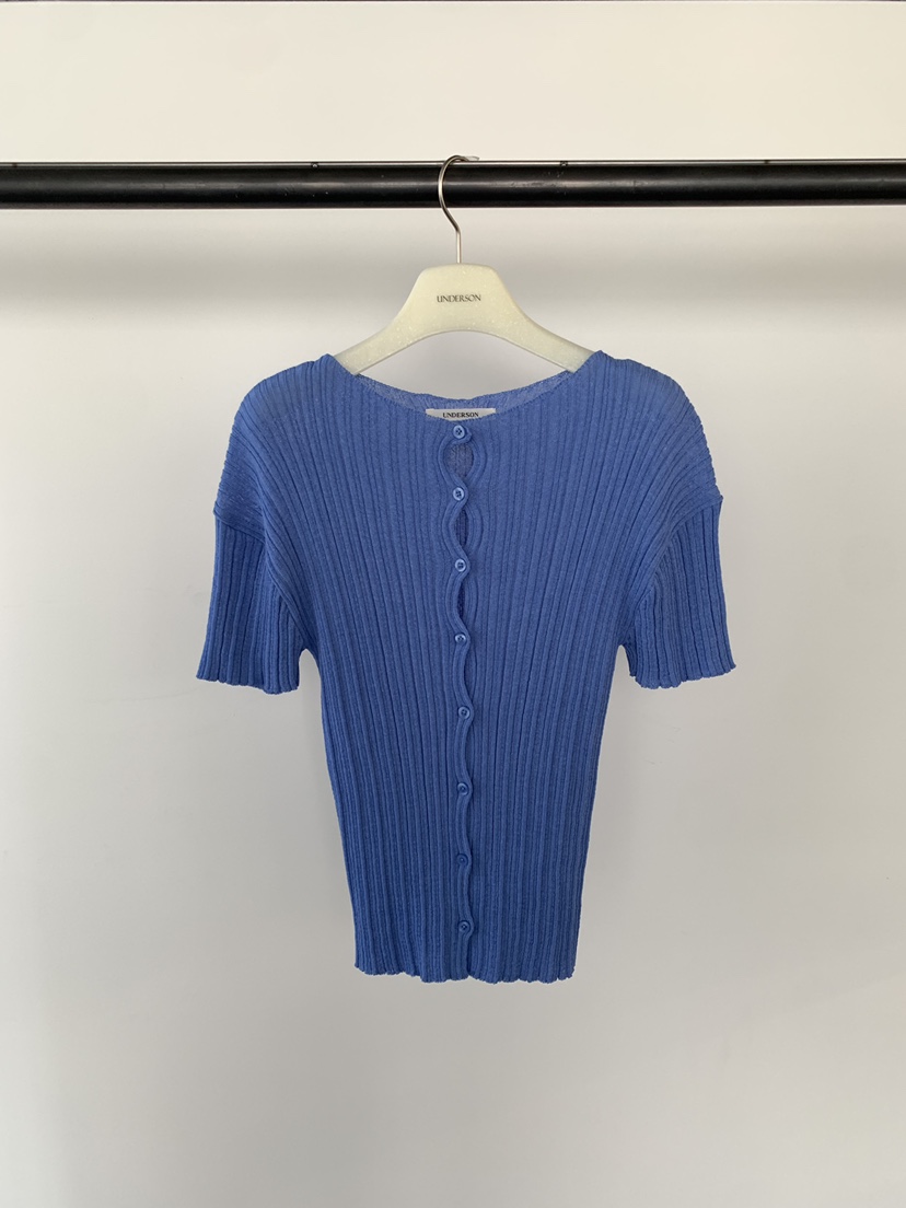 UNDERSON東大門代購女裝新款26春夏職業真品襯衫蕾絲衫褶皺UNDERSON襯衫/蕾絲衫圖色3