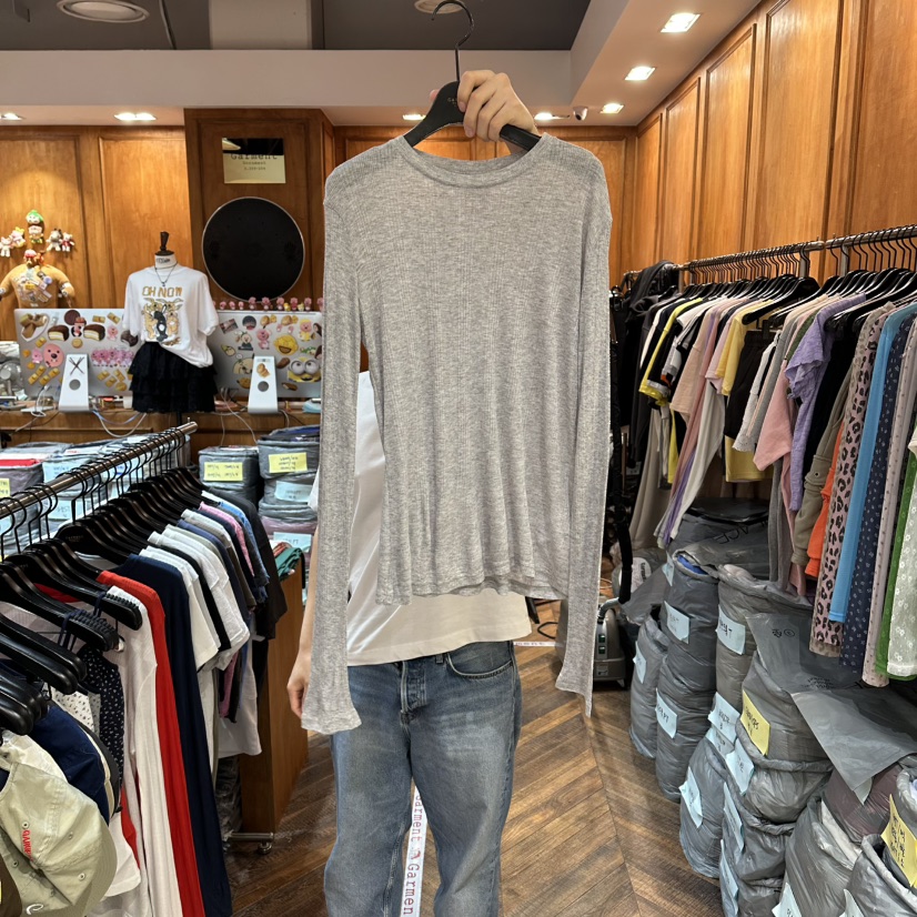 GARMENT-P韓國直郵女裝新品時尚職業休閑人氣26夏季長袖T恤GARMENT長袖T恤圖色3