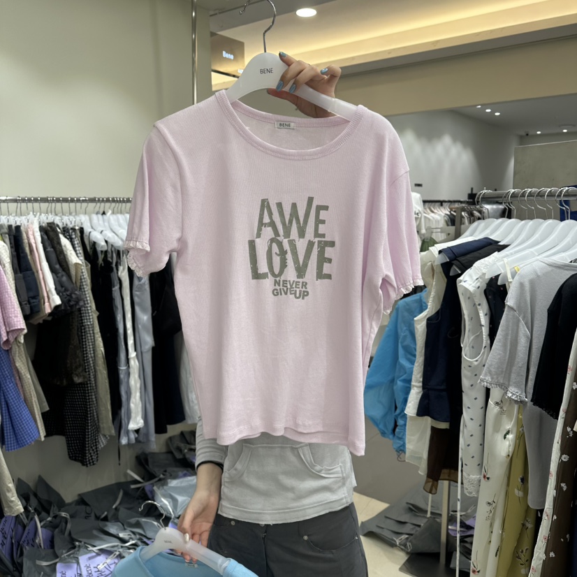 BENE韓國直郵女士新款熱賣時尚職業26春夏休閑推薦人氣T恤BENET恤圖色2