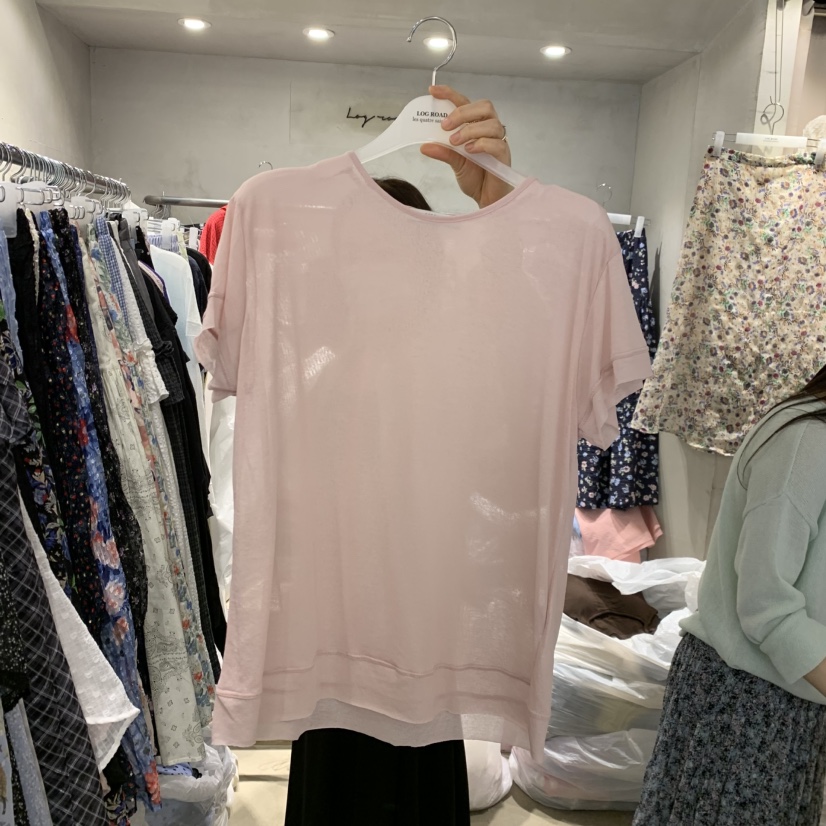 LOGROAD韓國代購女裝新款職業推薦人氣休閑時尚26夏季T恤LOG ROADT恤圖色2