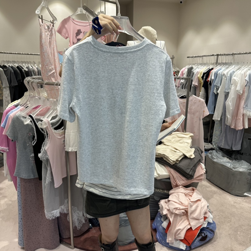 MIMME/LOOKK韓國代購女士新品熱賣休閑人氣26春夏職業T恤MIMME/LOOKKT恤