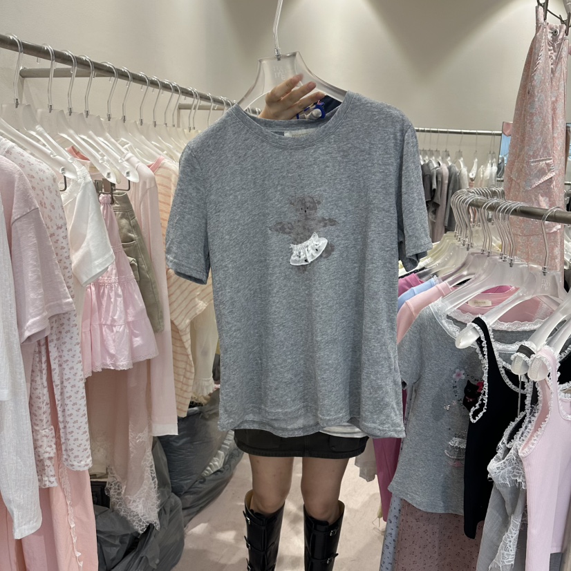 MIMME/LOOKK韓國代購女士新品熱賣休閑人氣26春夏職業T恤MIMME/LOOKKT恤圖色2