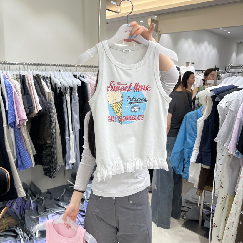 BENE東大門實拍韓國女裝新品休閑職業26夏季熱賣吊帶背心BENE吊帶/背心圖色2