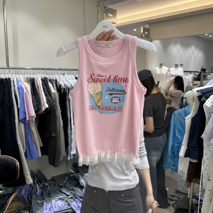 BENE東大門實拍韓國女裝新品休閑職業26夏季熱賣吊帶背心BENE吊帶/背心圖色3