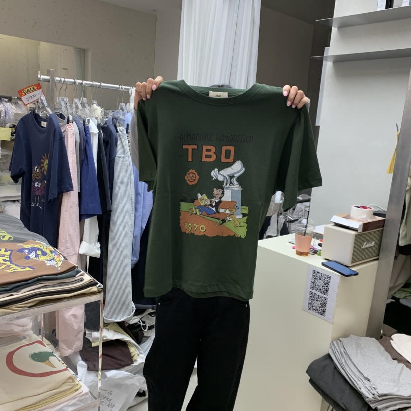 LEESEED-A韓國東大門直郵女裝新品職業時尚休閑熱賣26春夏T恤SEeD/LEESEEDT恤圖色1