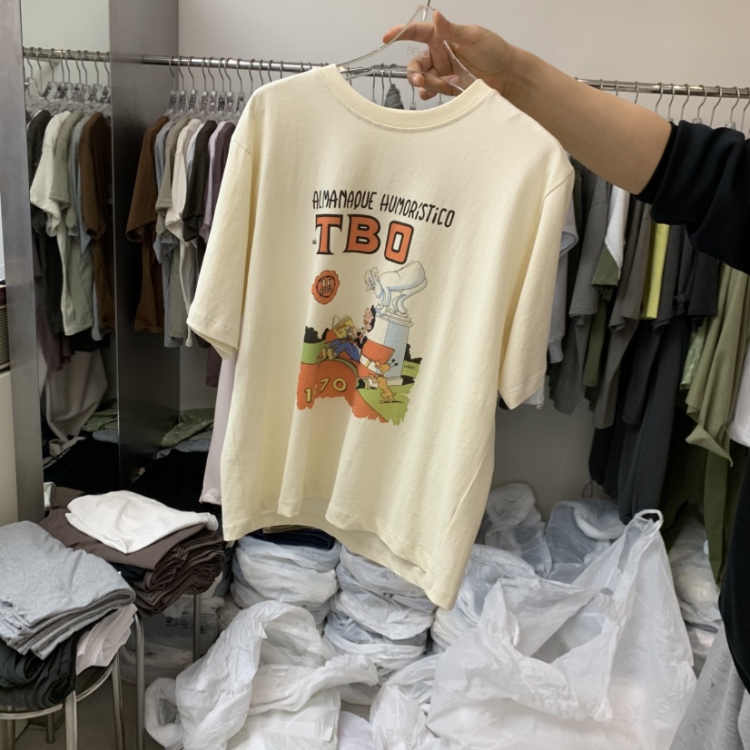 LEESEED-A韓國東大門直郵女裝新品職業時尚休閑熱賣26春夏T恤SEeD/LEESEEDT恤圖色2