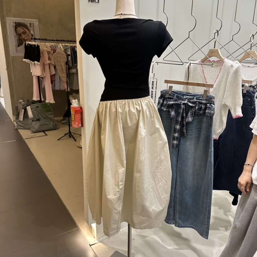 PART3韓國直郵女裝新品職業推薦26春夏人氣休閑連衣裙不對稱Part.3連衣裙